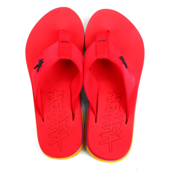 Chinelo Kenner Amp Turbo Ademafia Masculino - Azul e Vermelho Menor preço em Chinelo Kenner Amp Turbo Ademafia Masculino - Azul e Vermelho