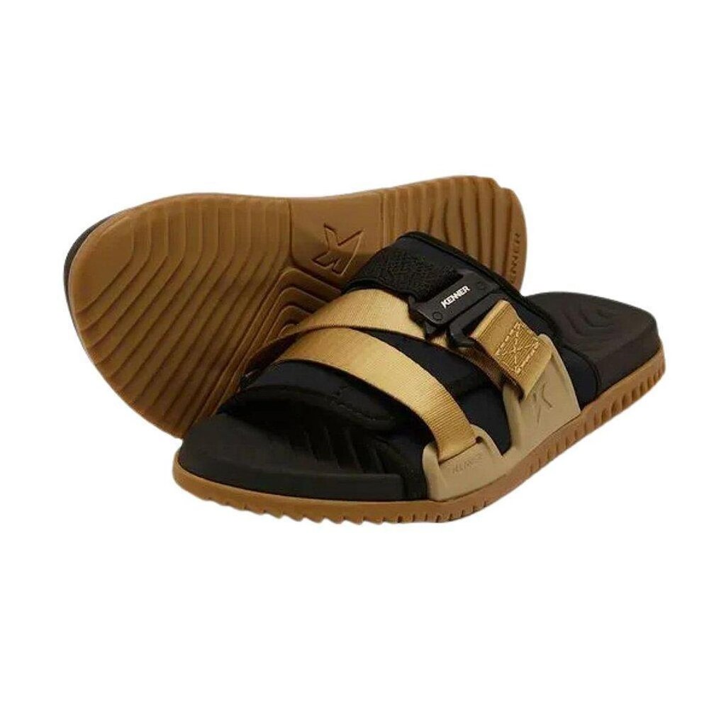 Chinelo Kenner Hyper-Z Fit Nylon Masculino Preto e Bege