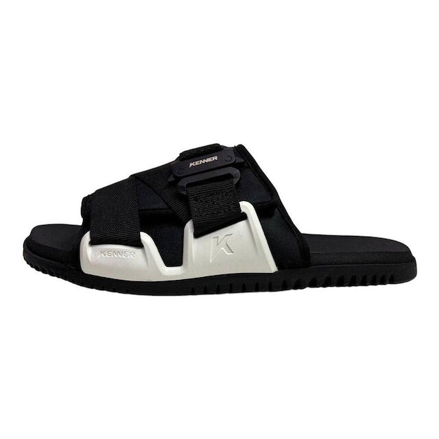 Chinelo Kenner Hyper-Z Fit Nylon Masculino Preto e Branco