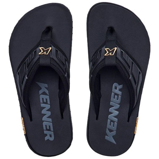 Chinelo Kenner Kivah Full Force Pro Adulto Preto Masculino