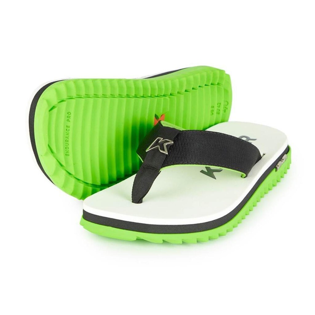 Chinelo Kenner Kivah Line Masculino - Branco e Verde - 37