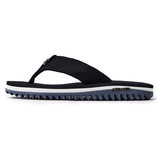 Chinelo Kenner Kivah Line Masculino - Preto e Cinza - 40