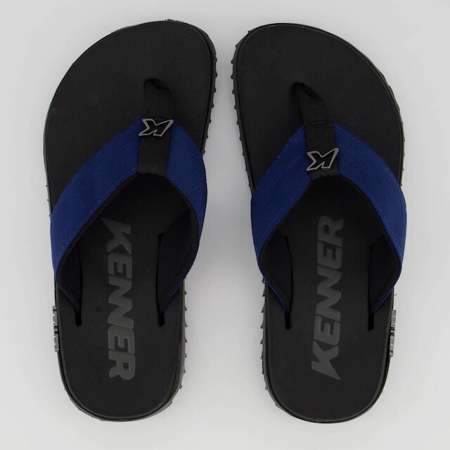 Chinelo Kenner Kivah Preto e Marinho
