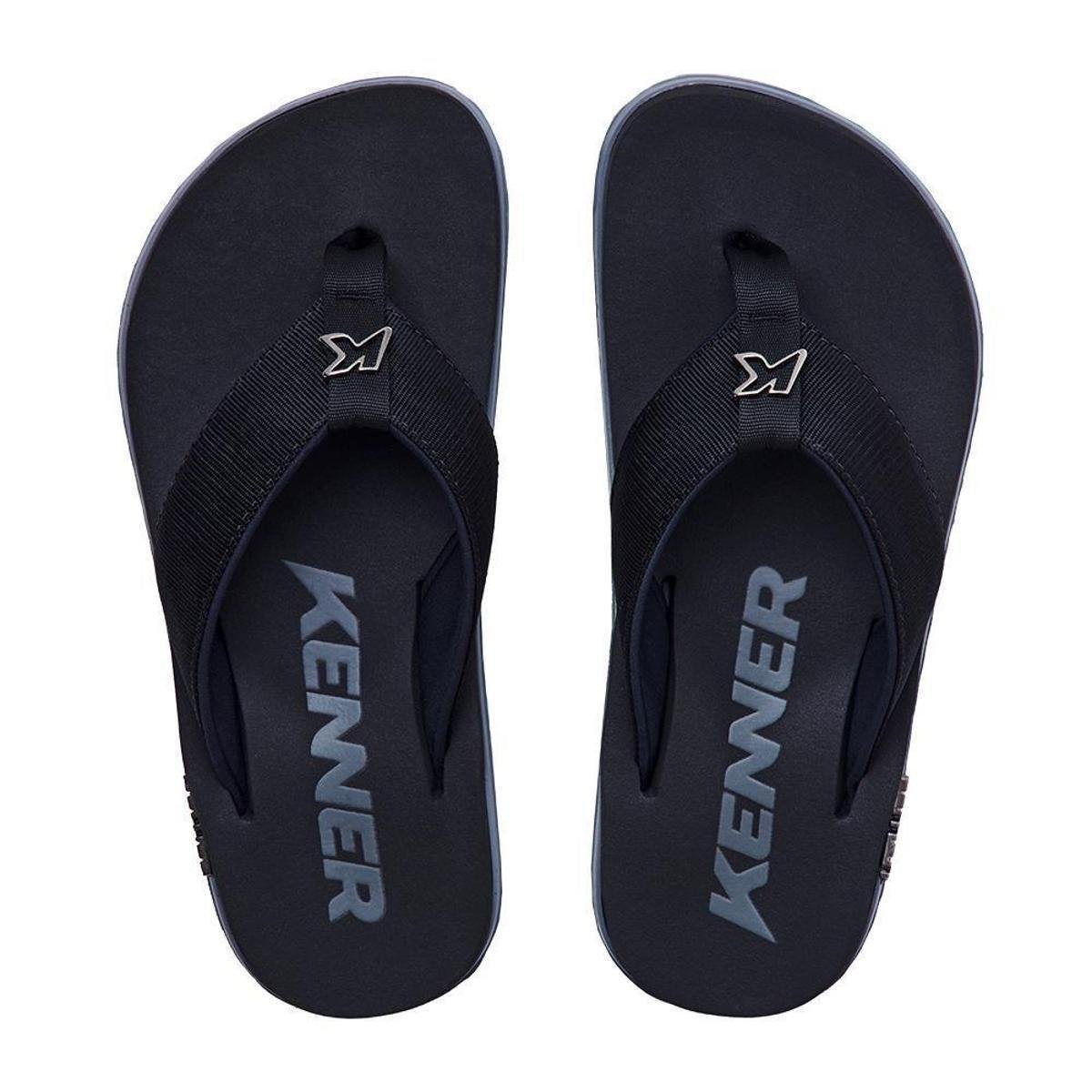 CHINELO KENNER KIVAH TKS PRETO E CINZA ORIGINAL Menor preço em CHINELO KENNER KIVAH TKS PRETO E CINZA ORIGINAL