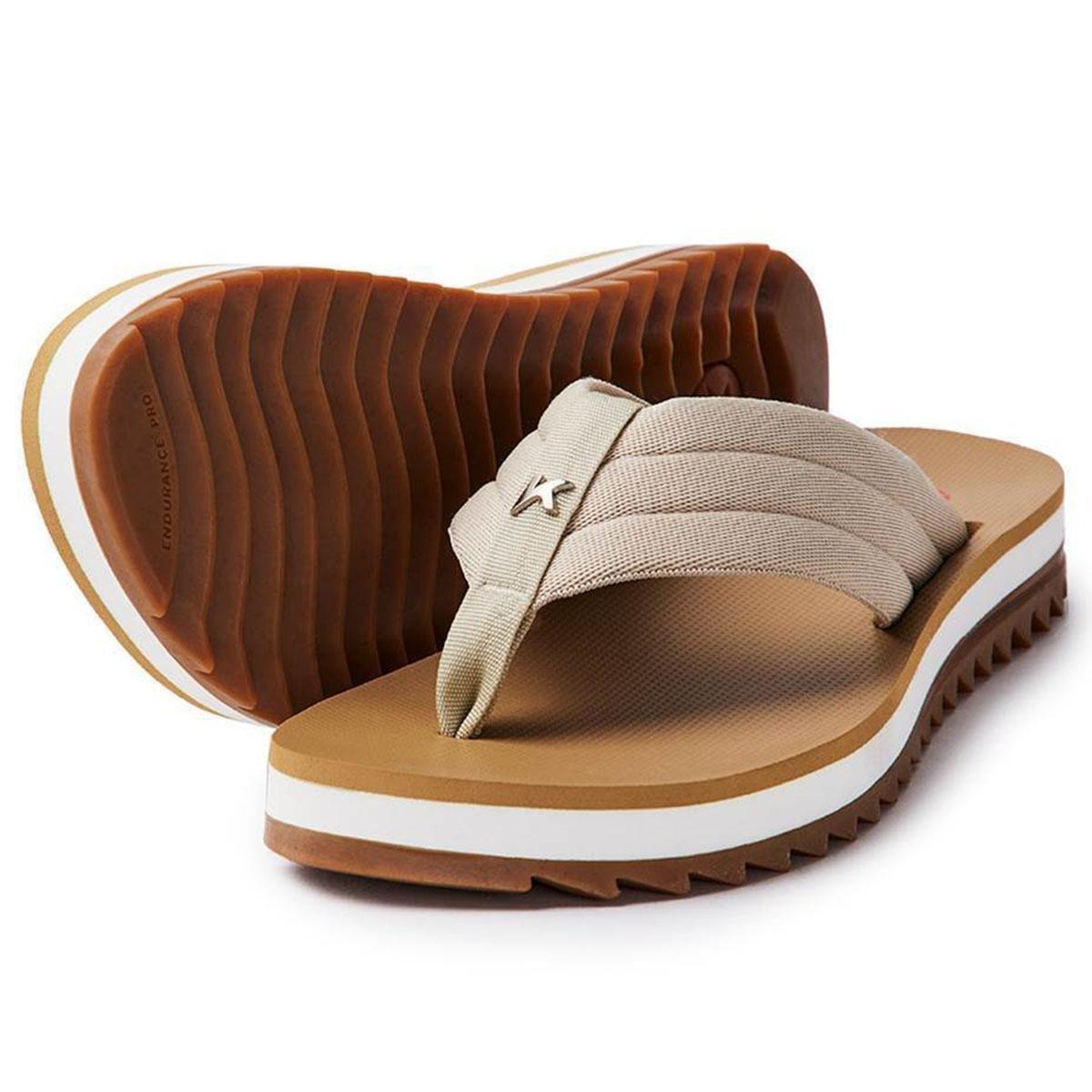 Chinelo Kenner Kyra Confy Feminino - Branco e Bege - 36 Menor preço em Chinelo Kenner Kyra Confy Feminino - Branco e Bege - 36
