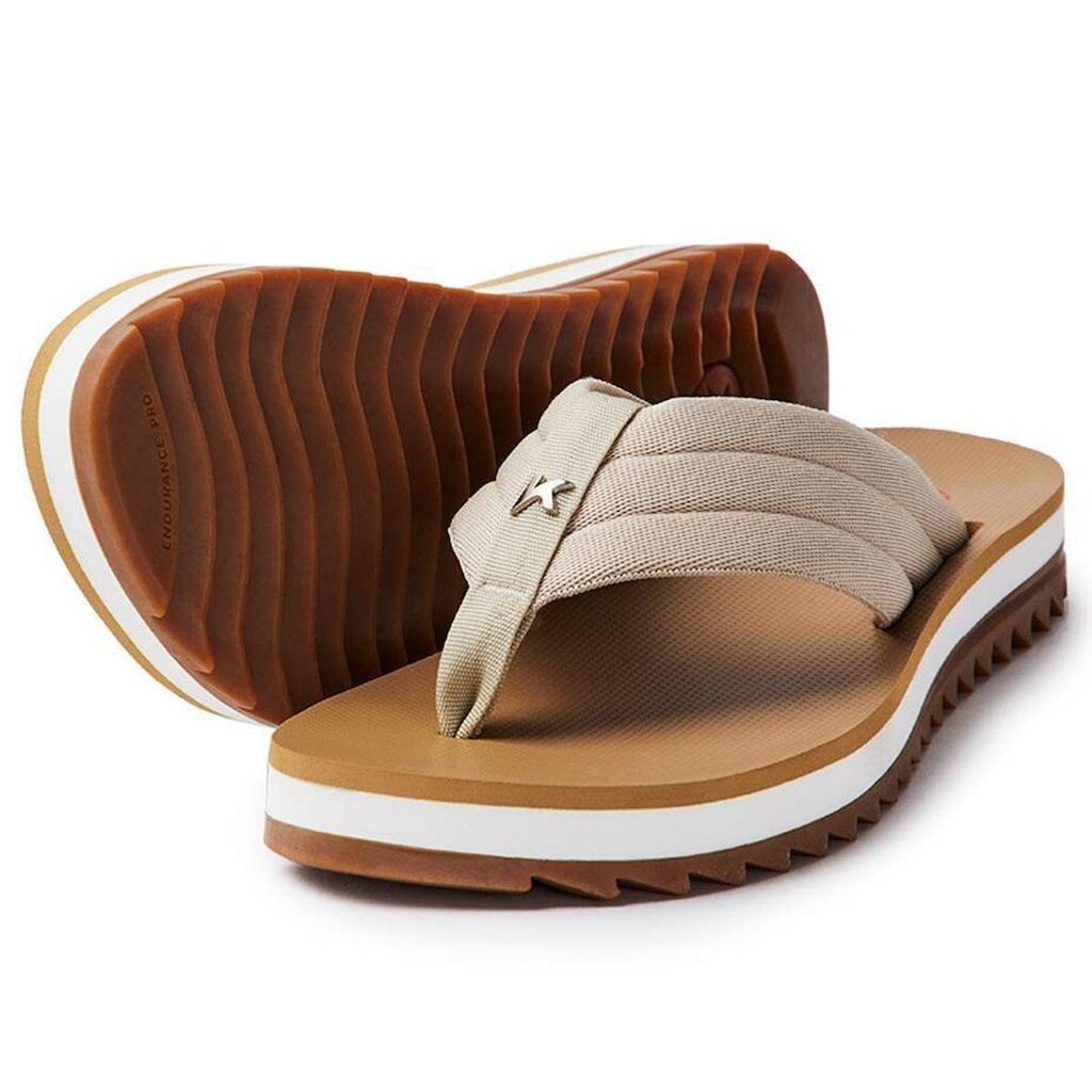 Chinelo Kenner Kyra Confy Feminino - Branco e Bege - 36