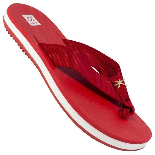 Chinelo Kenner Kyra Essence Feminino - Vermelho Menor preço em Chinelo Kenner Kyra Essence Feminino - Vermelho