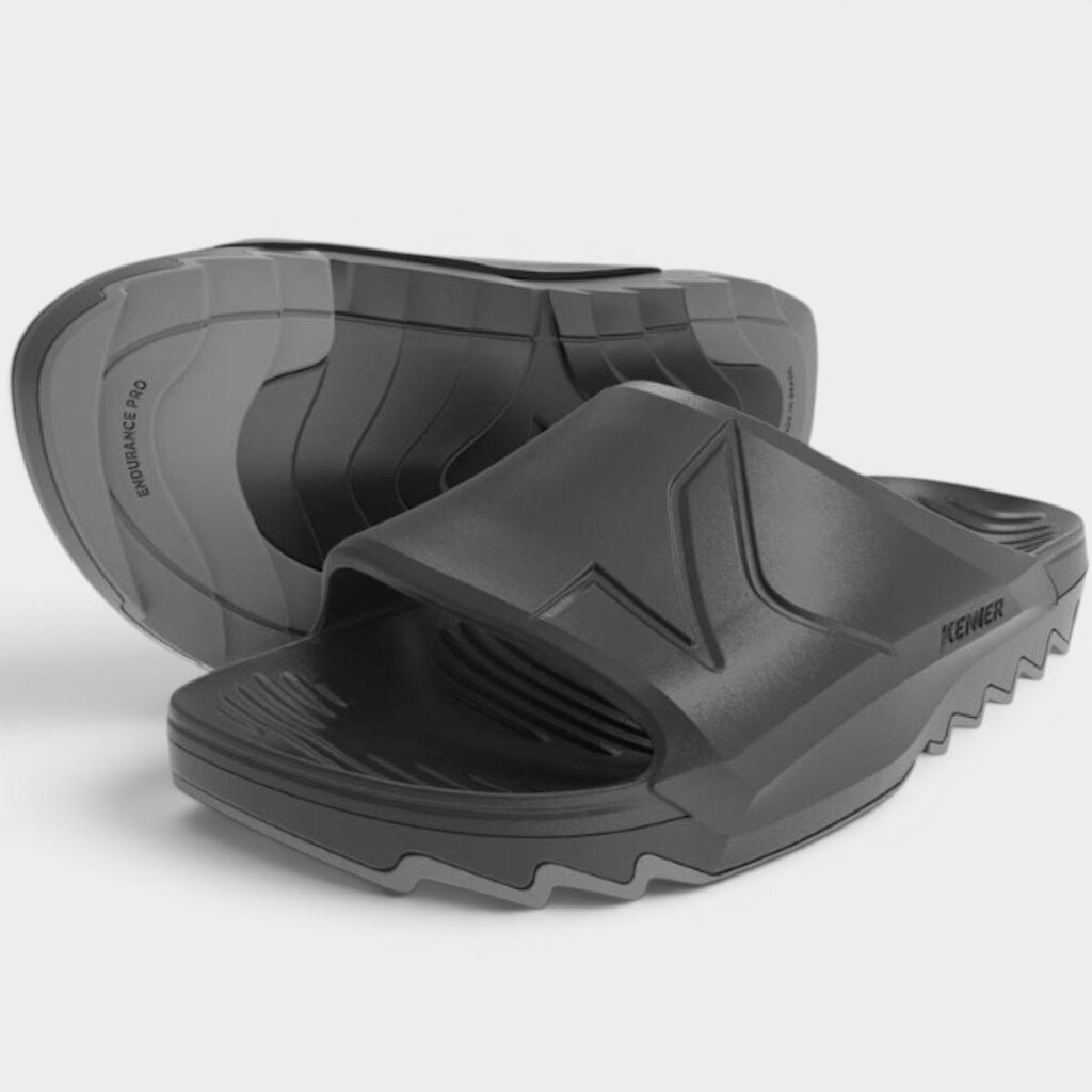 Chinelo Kenner Makho Slide Masculino - Preto e Cinza - 35