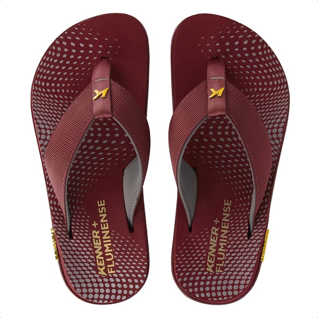 Chinelo Kenner Masculina Kivah Fluminense Grená