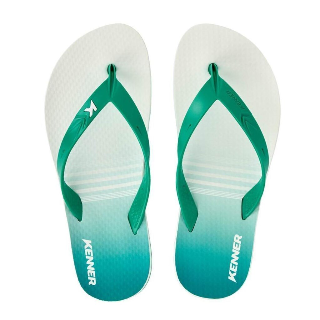 Chinelo Kenner New Summer Degradê Masculino - Verde e Branco - 43
