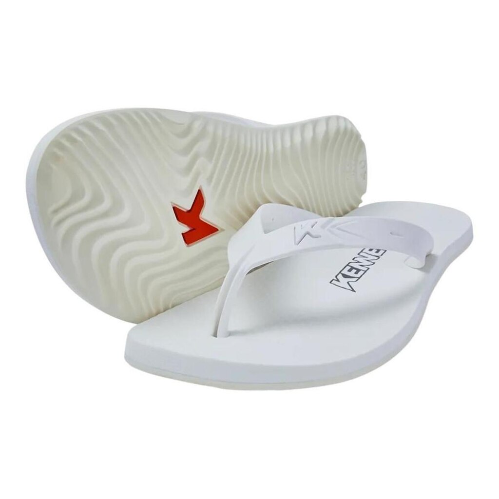 Chinelo Kenner New Summer Pvc Sandália Borracha Branco