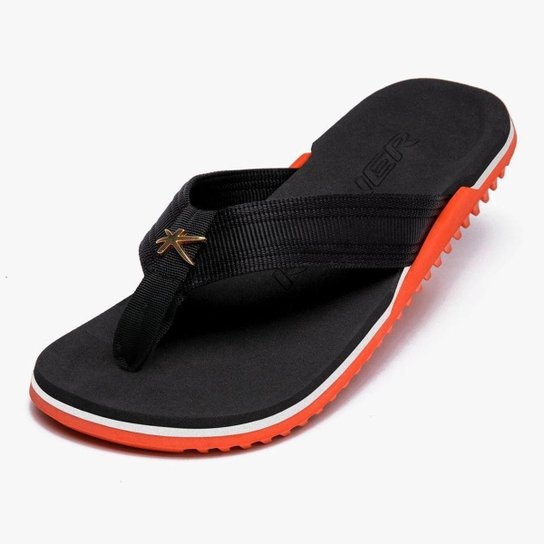 Chinelo Kenner Nk6 Hge Masculina - Preto+Laranja Menor preço em Chinelo Kenner Nk6 Hge Masculina - Preto+Laranja