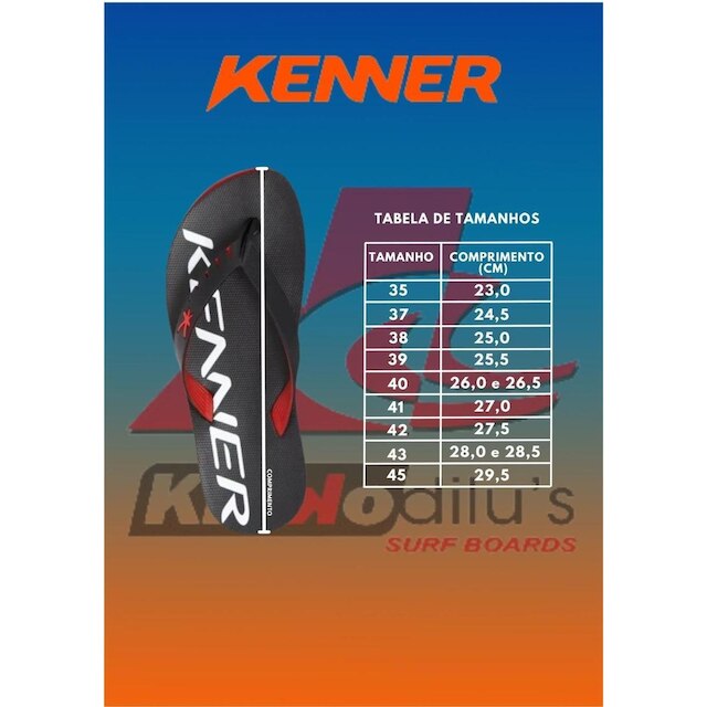 Chinelo Kenner Original Masculino Red HOK