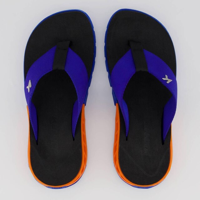 Chinelo Kenner Rakka Azul e Preto - Preto | Netshoes