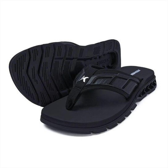 Chinelo Kenner Rakka Full Force L7 Preto - Preto Menor preço em Chinelo Kenner Rakka Full Force L7 Preto - Preto