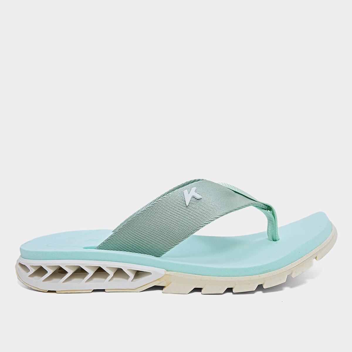 Chinelo Kenner Rakka Unissex - Branco+Verde Água