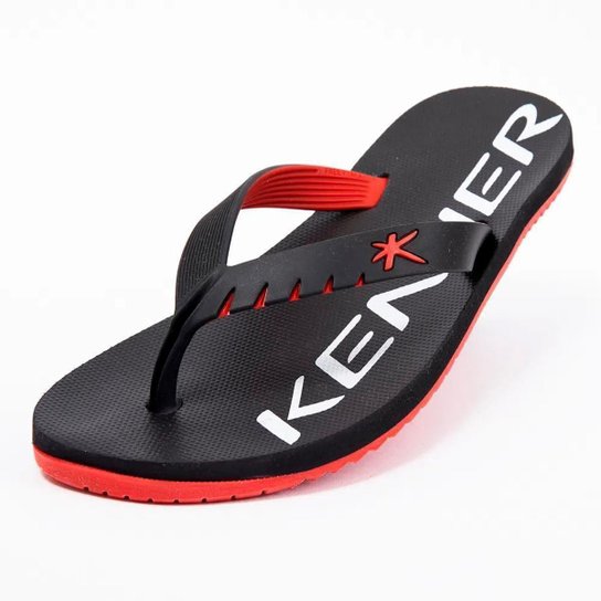 Chinelo Kenner Red High HOK Masculino - Preto+Vermelho Menor preço em Chinelo Kenner Red High HOK Masculino - Preto+Vermelho