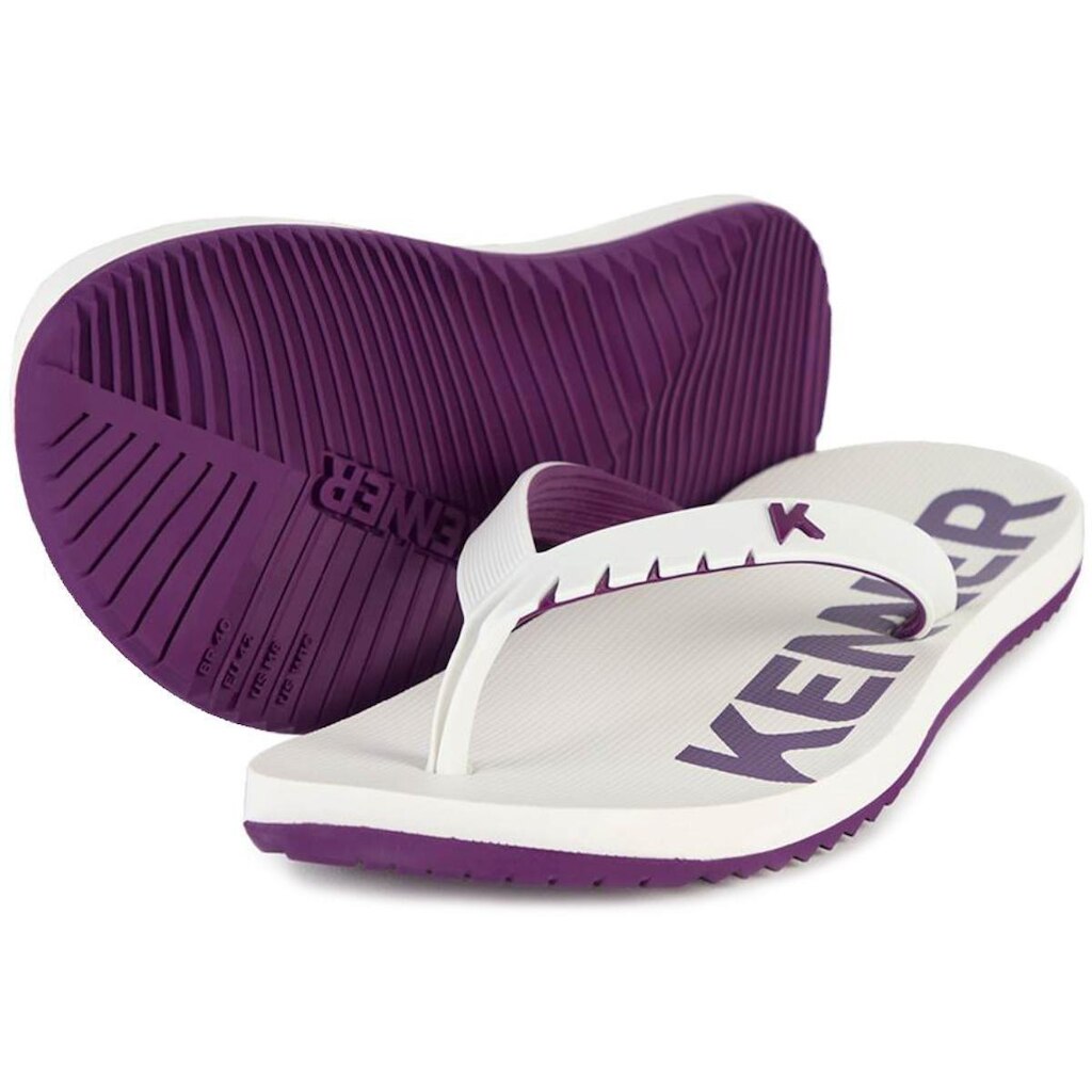 Chinelo Kenner Red Masculino - Branco e Roxo - 42