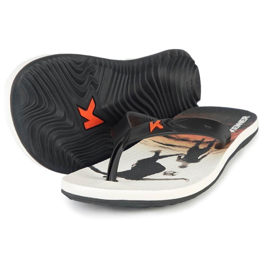 Chinelo Kenner Summer Altinha - Preto e Branco - 38