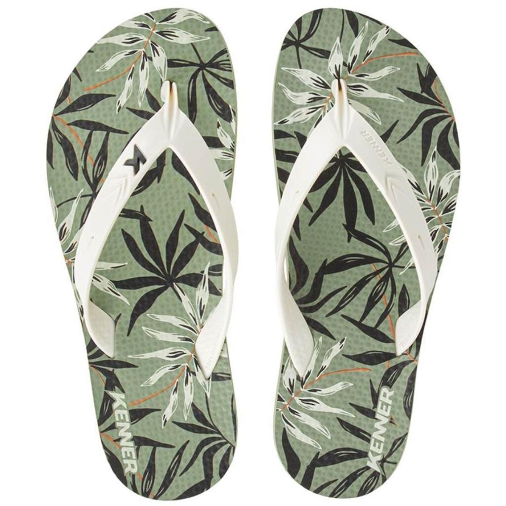 Chinelo Kenner Summer Dunas Masculino - Verde e Branco - 44