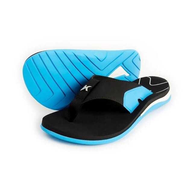 Chinelo Kenner X Gel Preto e Azul