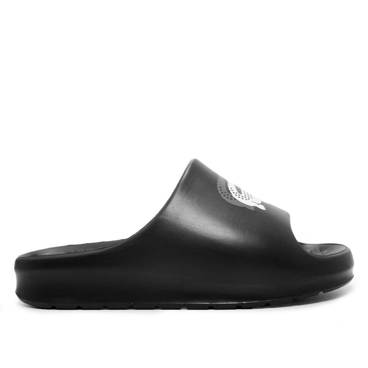 Chinelo Lacoste Serve Slide Masculino Preto Branco
