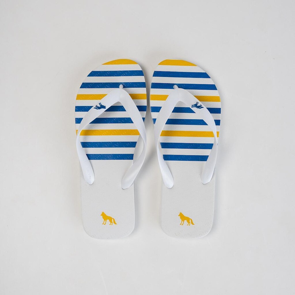 Chinelo Masculino Acostamento Stripes Branco