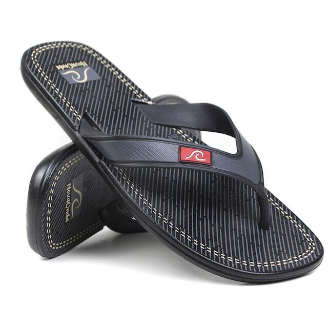 Chinelo Masculino Adulto Emborrachado Tira De Dedo - Preto | Netshoes