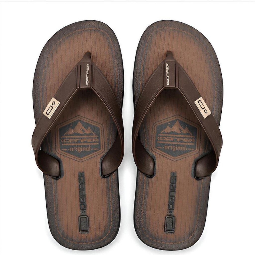 Chinelo Masculino Antiderrapante Leve Marrom Danper D6034