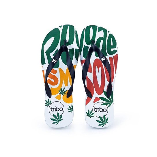 Chinelo Masculino Borracha Estampado Reggae Dia a Dia - Verde Menor preço em Chinelo Masculino Borracha Estampado Reggae Dia a Dia - Verde