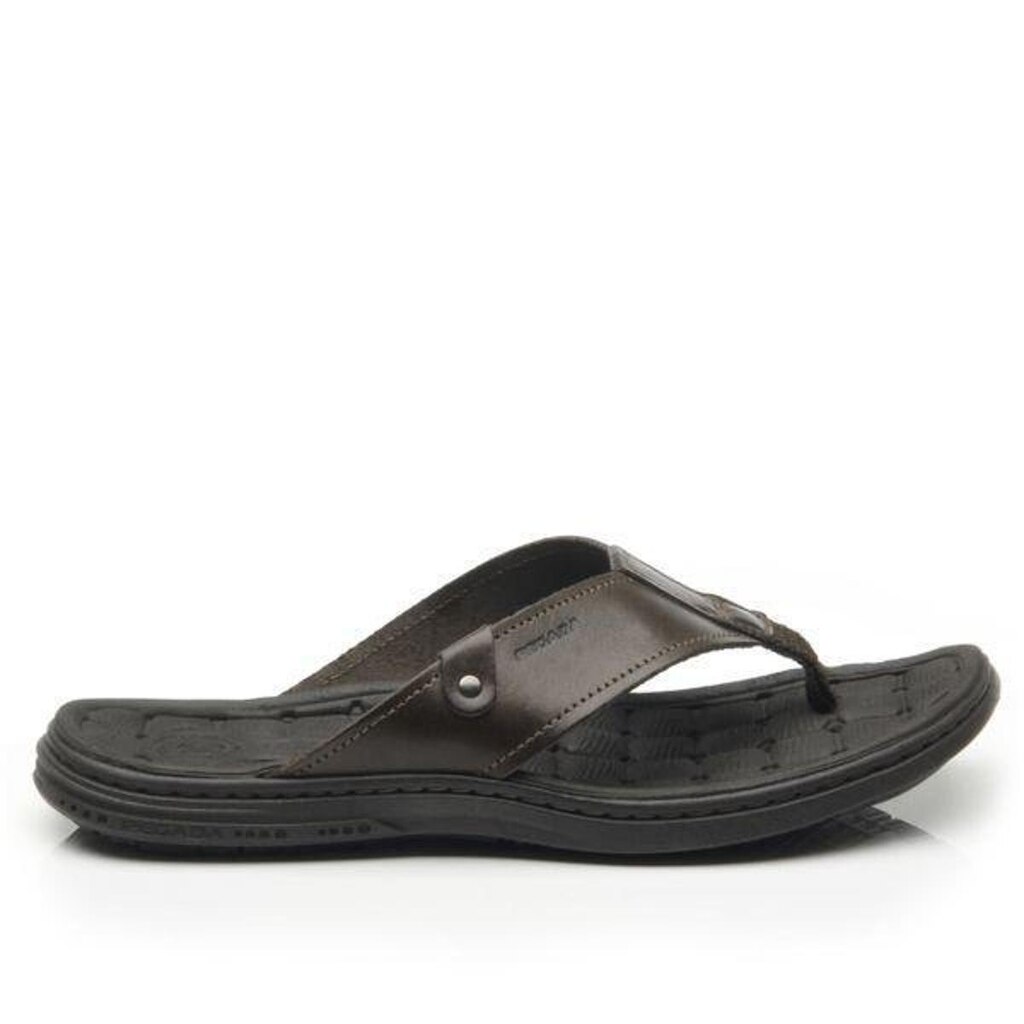 Chinelo Masculino de Dedo em Couro Pegada 131281