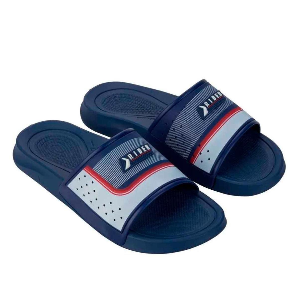 Chinelo Masculino Gaspea Slide Rider Smash IV 12487 Azul/Branco/Vermelho 43/44 Menor preço em Chinelo Masculino Gaspea Slide Rider Smash IV 12487 Azul/Branco/Vermelho 43/44