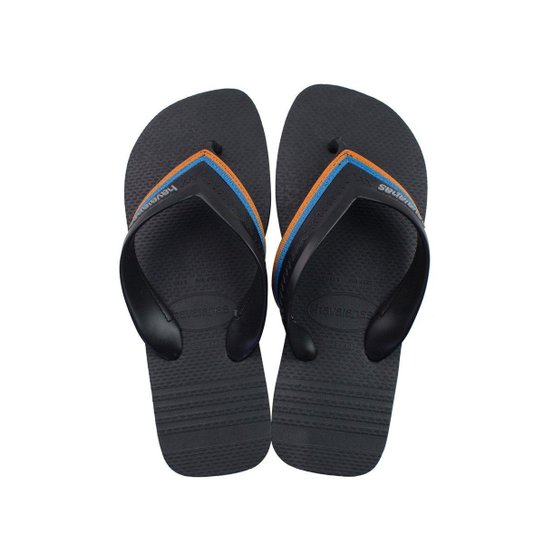 Chinelo Masculino Havaianas Hybrid Free - Preto+Azul Menor preço em Chinelo Masculino Havaianas Hybrid Free - Preto+Azul