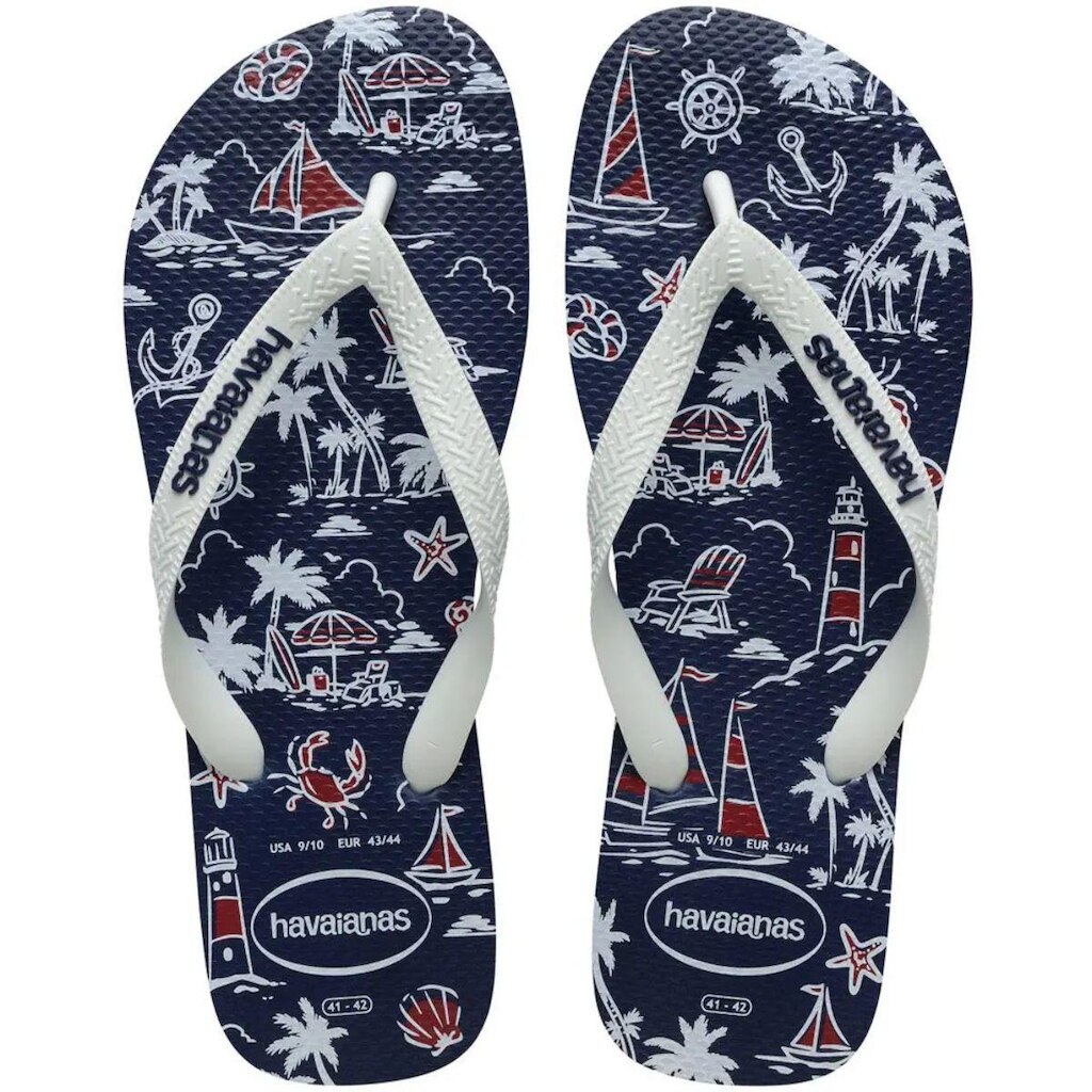 Chinelo Masculino Havaianas Leve Resistente Top Nautical
