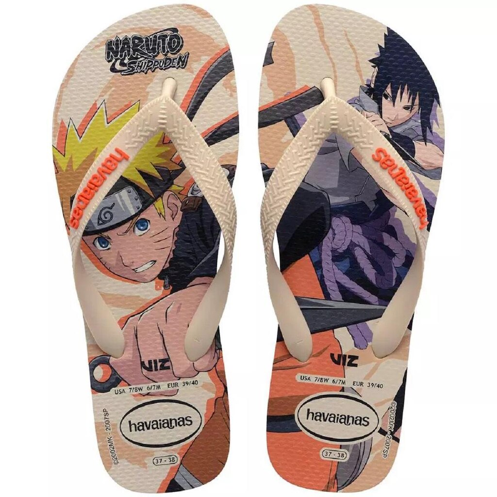 Chinelo Masculino Havaianas Top Naruto Areia