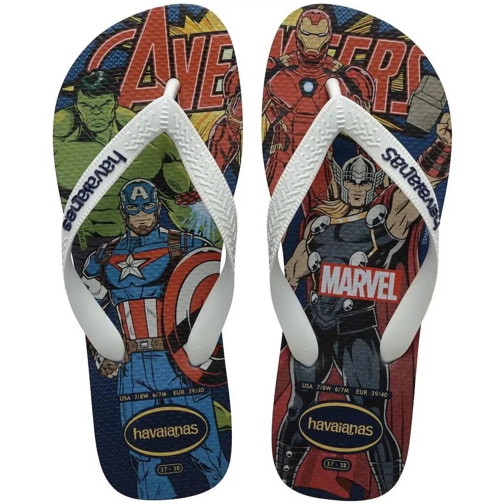 Chinelo Masculino Havainas Top Marvel Marinho