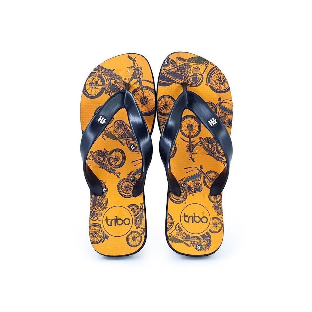 Chinelo Masculino Macio Borracha Estampado Tiras Largas