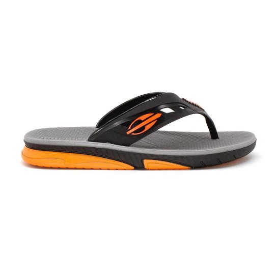Chinelo Masculino Mormaii Swap 11678 - Preto+Laranja Menor preço em Chinelo Masculino Mormaii Swap 11678 - Preto+Laranja