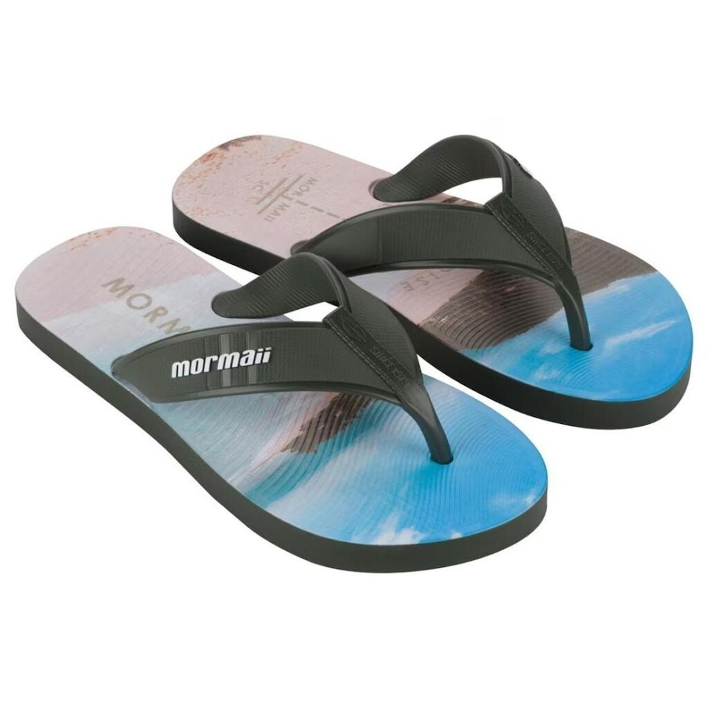 Chinelo Masculino Mormaii Tropical Graphics 10591 Verde/Azul 37/38