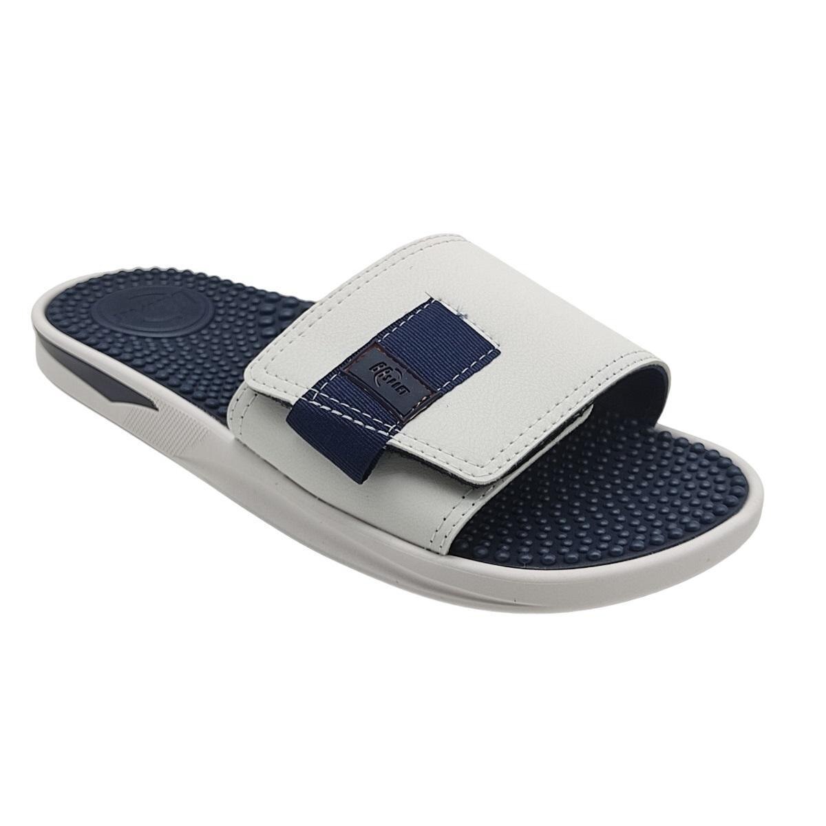 Chinelo Masculino Ortopédico Velcro BR Sport 2254104 - Branco | Netshoes