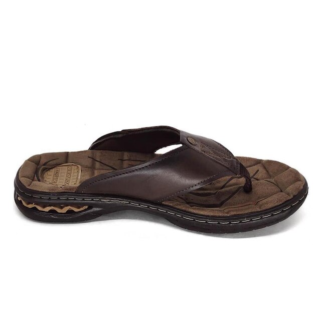 Chinelo Masculino Pegada Couro 131951