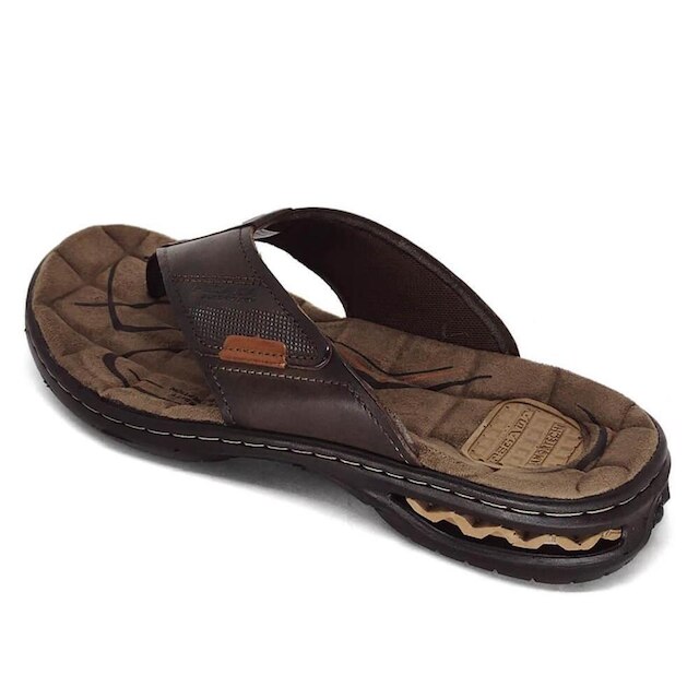 Chinelo Masculino Pegada Couro 131951
