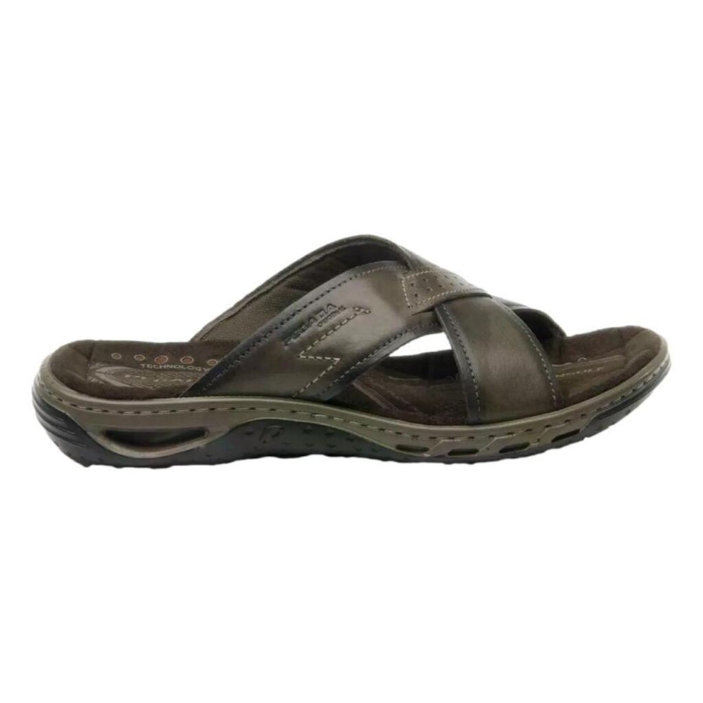 CHINELO MASCULINO PEGADA EM COURO