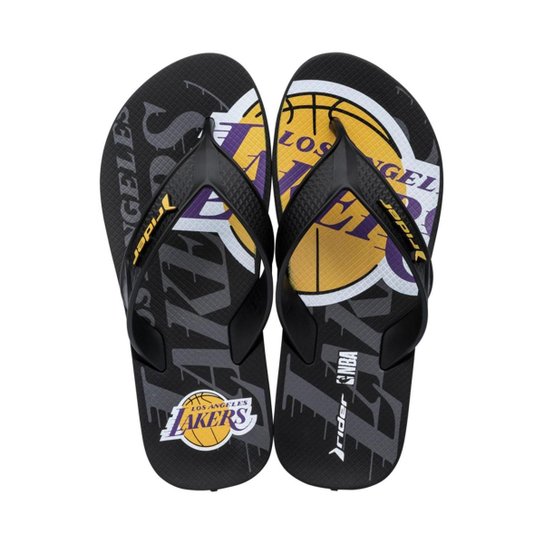 Chinelo Masculino Rider Street Bold NBA 11585 Lakers - PRETO - 41/42 - Preto Menor preço em Chinelo Masculino Rider Street Bold NBA 11585 Lakers - PRETO - 41/42 - Preto
