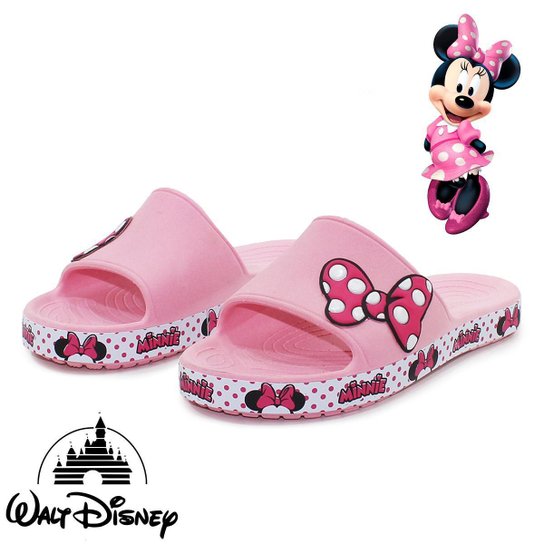 Chinelo Minnie Mouse Sandália Minnie Slide Leve Confortável - Rosa é ruim? Chinelo Minnie Mouse Sandália Minnie Slide Leve Confortável - Rosa é boa?