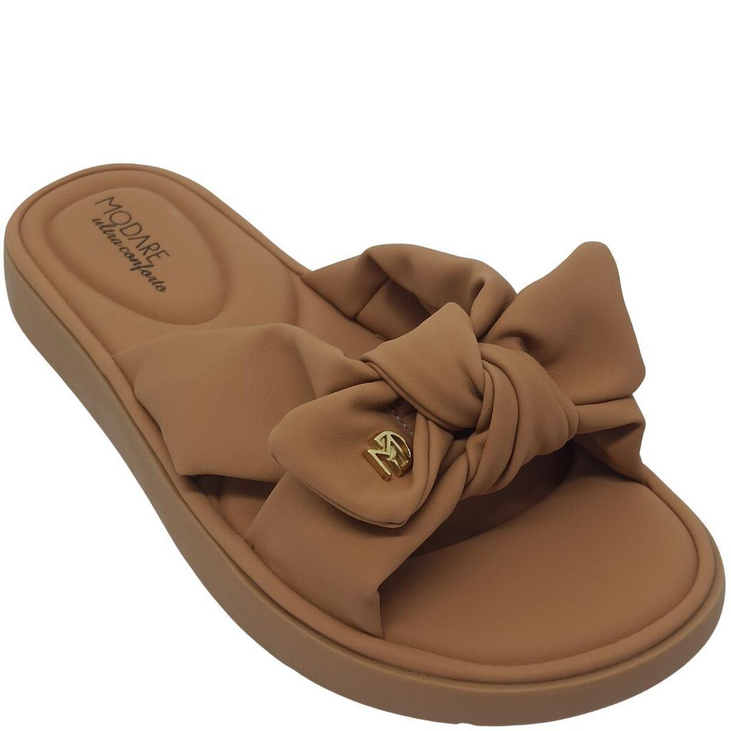 Chinelo Modare Feminino Nubuck Ultra Soft com Laço