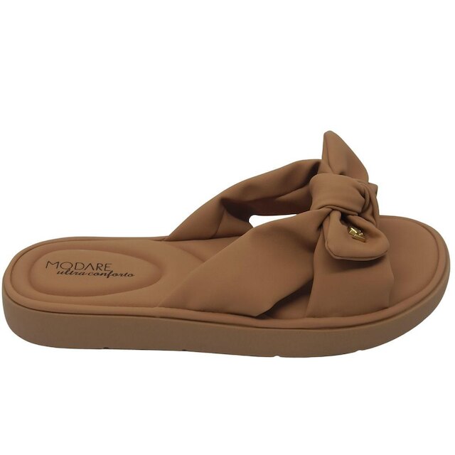 Chinelo Modare Feminino Nubuck Ultra Soft com Laço