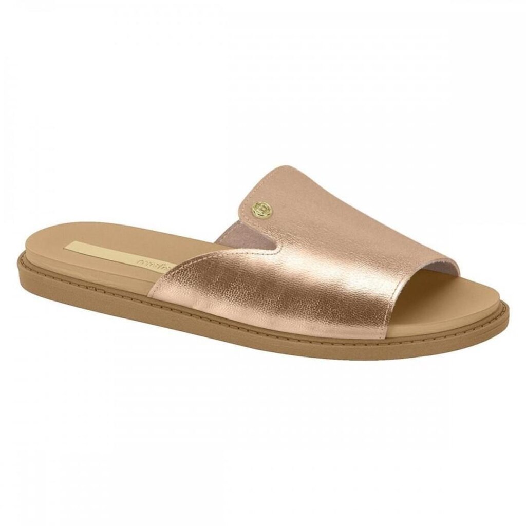 Chinelo Moleca 5443.202.14710 Slide Metalizado Feminino