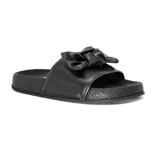 Chinelo Moleca Slide Feminino Com Lacinho 5538103