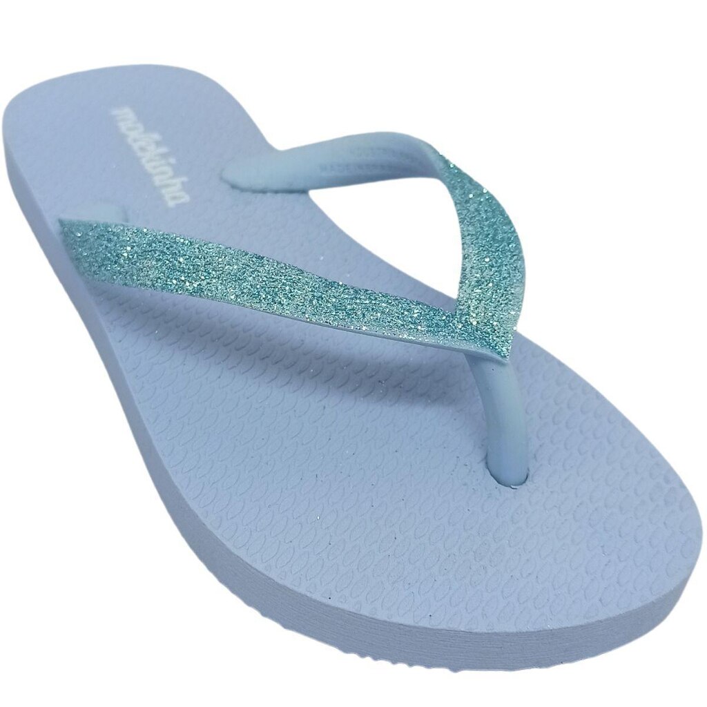 Chinelo Molekinha Infantil com Tira em Brilho